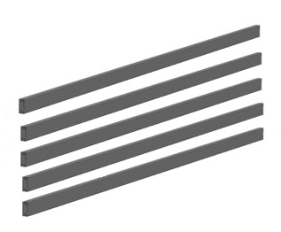 Pack 5 lames - 48mm - lg1800mm